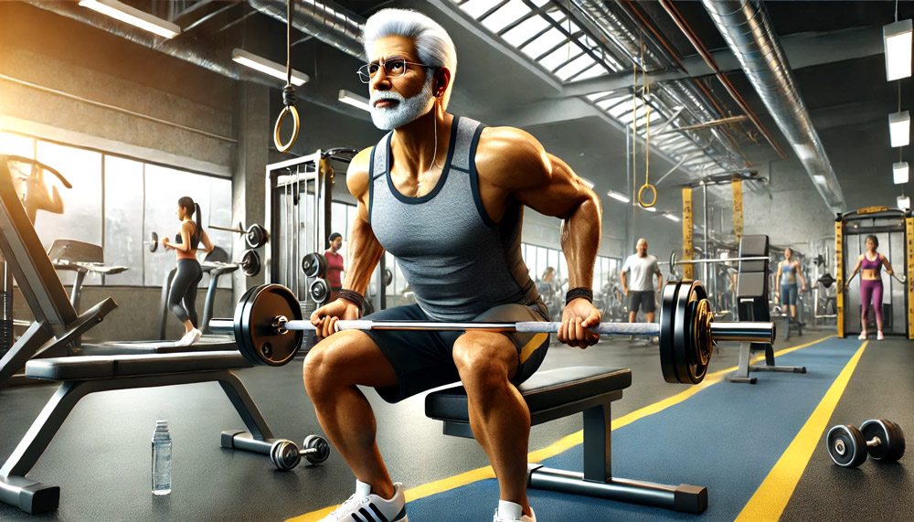 Elderly Fit Gentleman Healthy Ageing